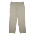 SCHOFFEL Womens Beige Nylon Regular Tapered Trousers W31 L31 Outdoor Cargo Zip
