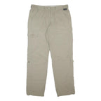 SCHOFFEL Womens Beige Nylon Regular Tapered Trousers W31 L31 Outdoor Cargo Zip