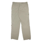 SCHOFFEL Womens Beige Nylon Regular Tapered Trousers W31 L31 Outdoor Cargo Zip
