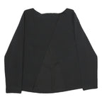 LAUREN RALPH LAUREN Womens Black Back Detail Long Sleeve Round Neck Top UK 6