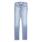 TRUE RELIGION Womens Slim Blue Denim Light Wash Jeans W26 L30 Stylish Comfort