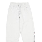 CHAMPION Mens Joggers White XS W26 L26 Cotton Blend Slim Fit Elastic Cuffs