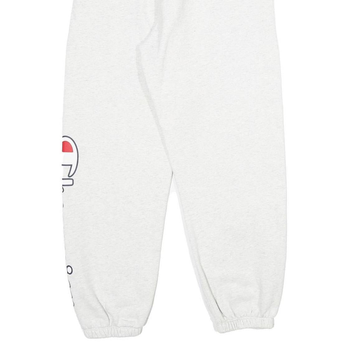 CHAMPION Mens Joggers White XS W26 L26 Cotton Blend Slim Fit Elastic Cuffs