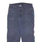 CARHARTT Mens Cotton Blend Blue Relaxed Straight Trousers W36 L29 Workwear