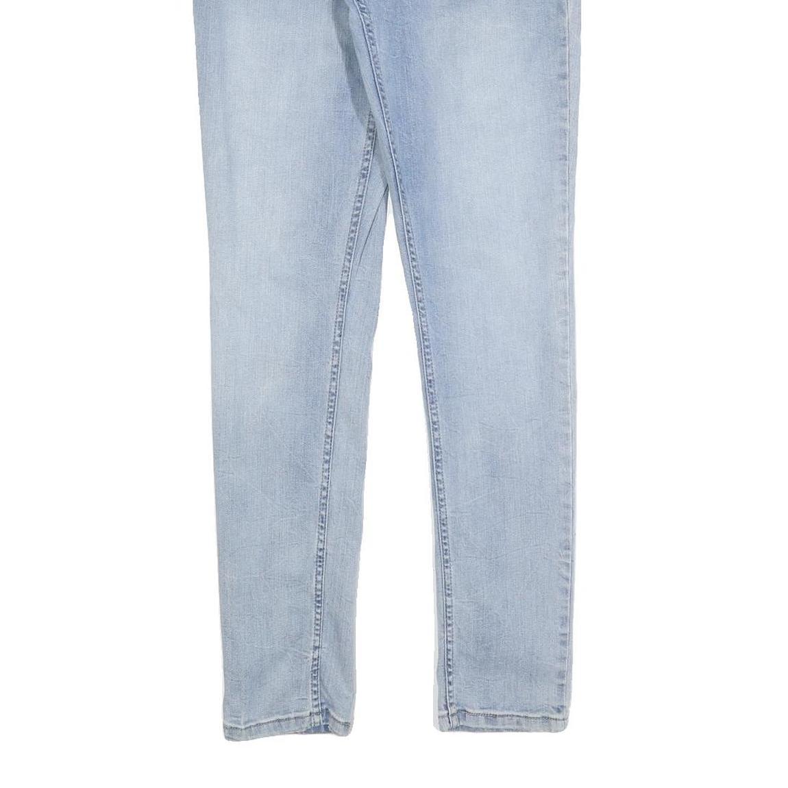 LEVI'S 524 Womens Jeans Blue Slim Skinny Denim Light W28 L32 Zip Cotton Blend