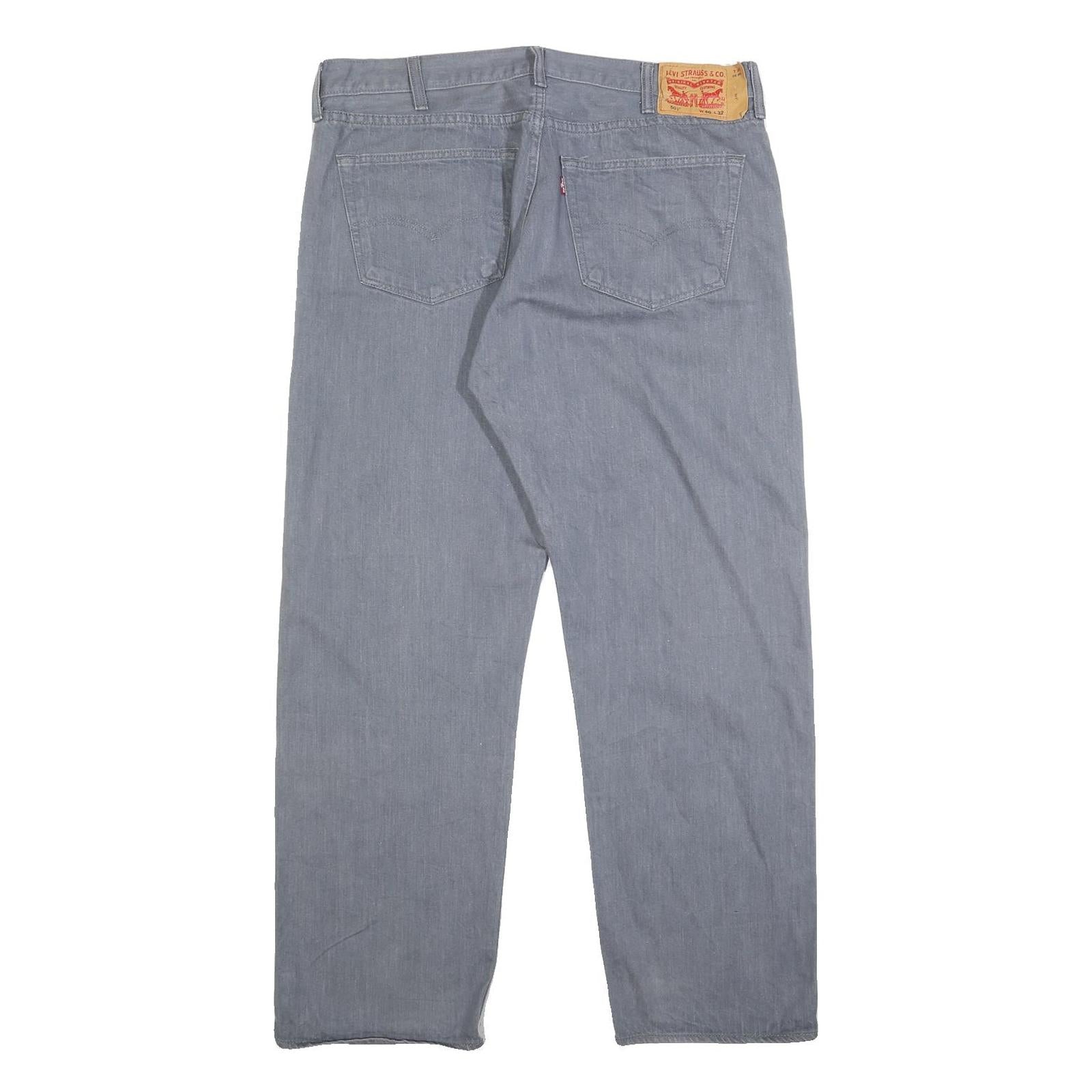 LEVI'S 501 Mens Jeans Blue Regular Straight Denim Medium W36 L29 Button Closure