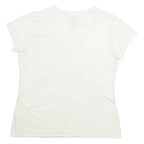 JR NATION Nascar Womens T-Shirt White USA V-Neck XL
