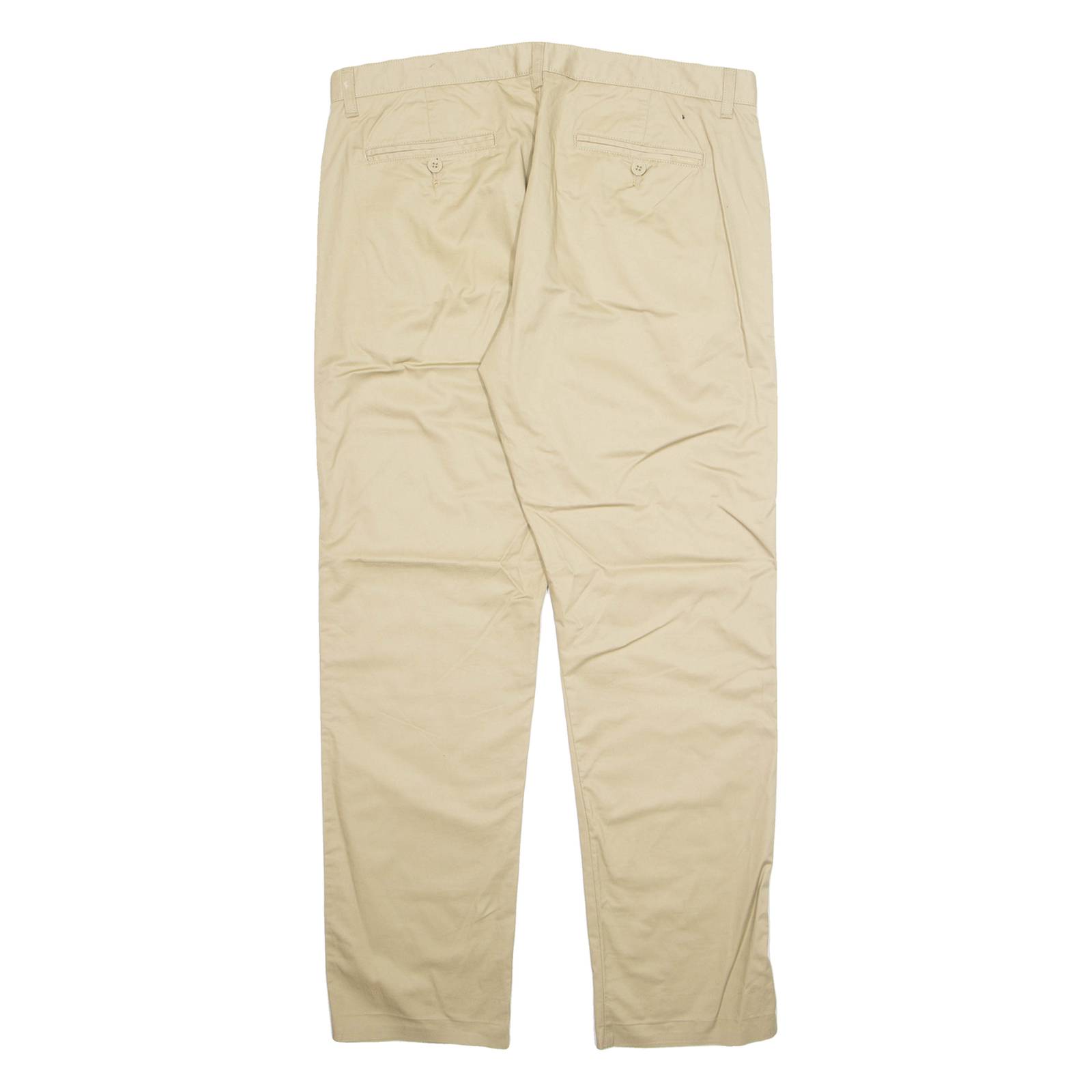 CALVIN KLEIN Chino Mens Trousers Beige Regular Tapered W36 L31