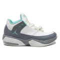 AIR JORDAN OG Girls Lace-Up Trainers White & Grey Leather UK 6 Classic Retro