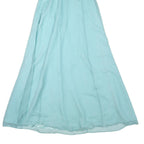 COAST Womens Blue Strapless Maxi Dress Polyester Blend UK 10 Evening Formal