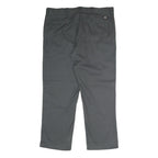 DICKIES Mens Polyester Blend Classic Grey Trousers W40 L30 Workwear Zip Closure