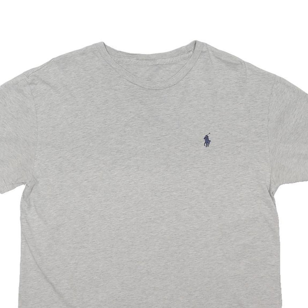 POLO RALPH LAUREN Mens Grey Crew Neck Short Sleeve T-Shirt M Cotton Blend