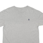 POLO RALPH LAUREN Mens Grey Crew Neck Short Sleeve T-Shirt M Cotton Blend