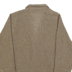 ELKNOT Womens Beige Linen Blend Jacket M Button Closure Loose Fit Casual