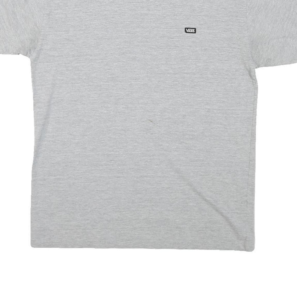 VANS Mens Grey Classic T-Shirt M Short Sleeve Crew Neck Casual Cotton Blend