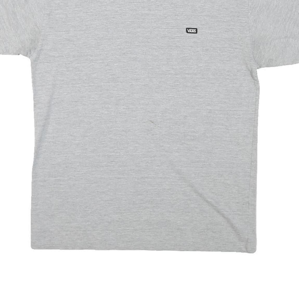 VANS Mens Grey Classic T-Shirt M Short Sleeve Crew Neck Casual Cotton Blend