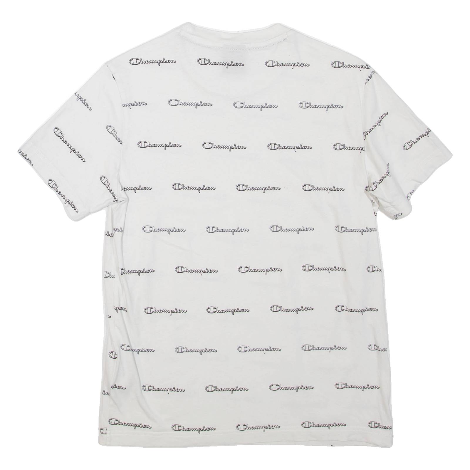 CHAMPION Mens T-Shirt White Crew Neck S