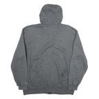 CARHARTT Mens Grey Full Zip Hoodie L Vertical Logo Cotton Blend Casual Workwear