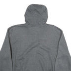 CARHARTT Mens Grey Full Zip Hoodie L Vertical Logo Cotton Blend Casual Workwear