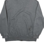 CARHARTT Mens Grey Full Zip Hoodie L Vertical Logo Cotton Blend Casual Workwear