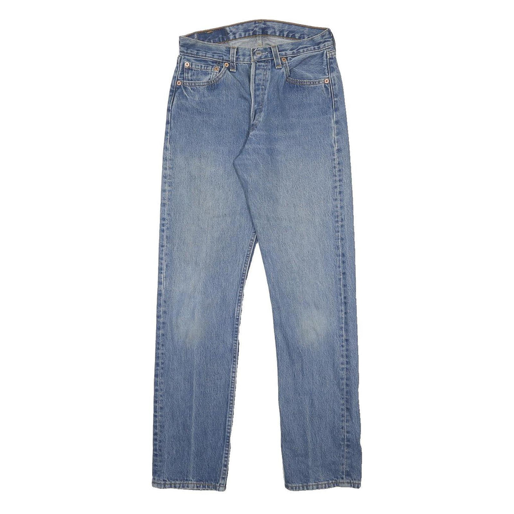 LEVI'S 501 Womens Jeans Blue Regular Straight Denim Medium W26 L30 Classic Fit