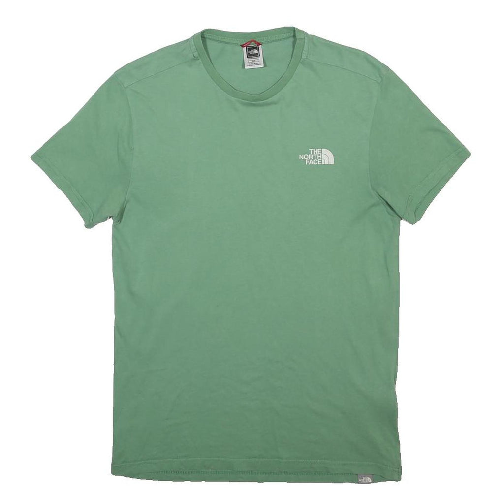 THE NORTH FACE Mens Green Crew Neck Short Sleeve T-Shirt S Cotton Blend Outdoor