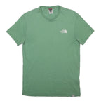 THE NORTH FACE Mens Green Crew Neck Short Sleeve T-Shirt S Cotton Blend Outdoor