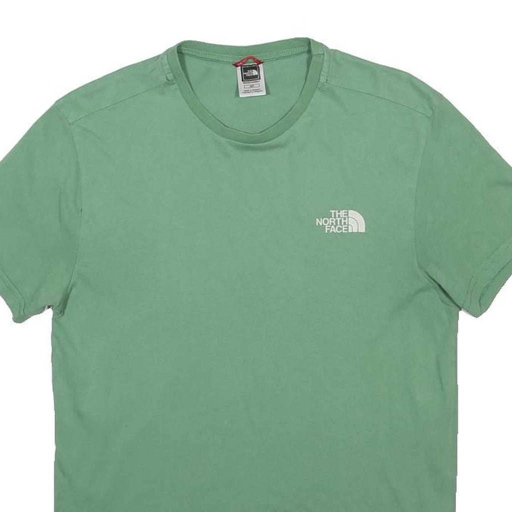 THE NORTH FACE Mens Green Crew Neck Short Sleeve T-Shirt S Cotton Blend Outdoor