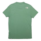 THE NORTH FACE Mens Green Crew Neck Short Sleeve T-Shirt S Cotton Blend Outdoor