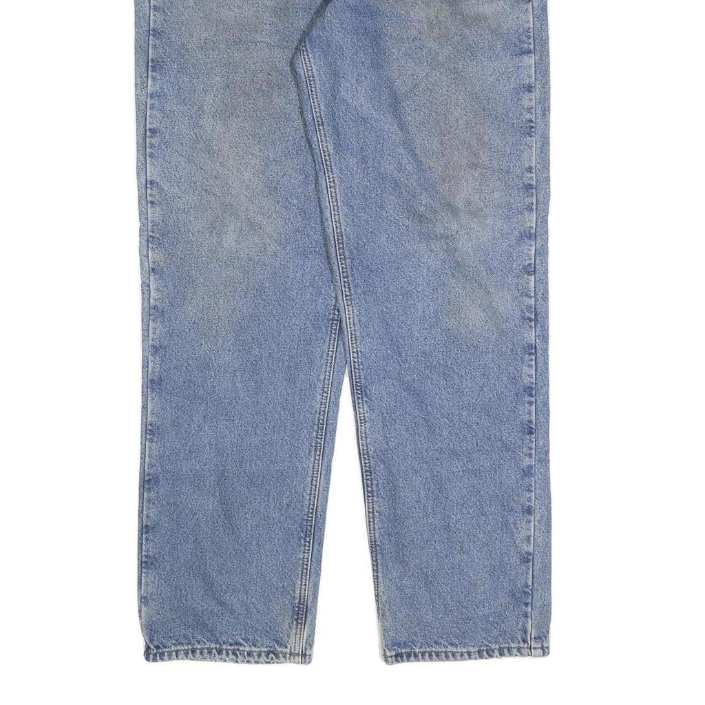 CARHARTT Mens Jeans Blue Cotton Blend Regular Straight Zip W36 L34 Classic