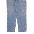 CARHARTT Mens Jeans Blue Cotton Blend Regular Straight Zip W36 L34 Classic