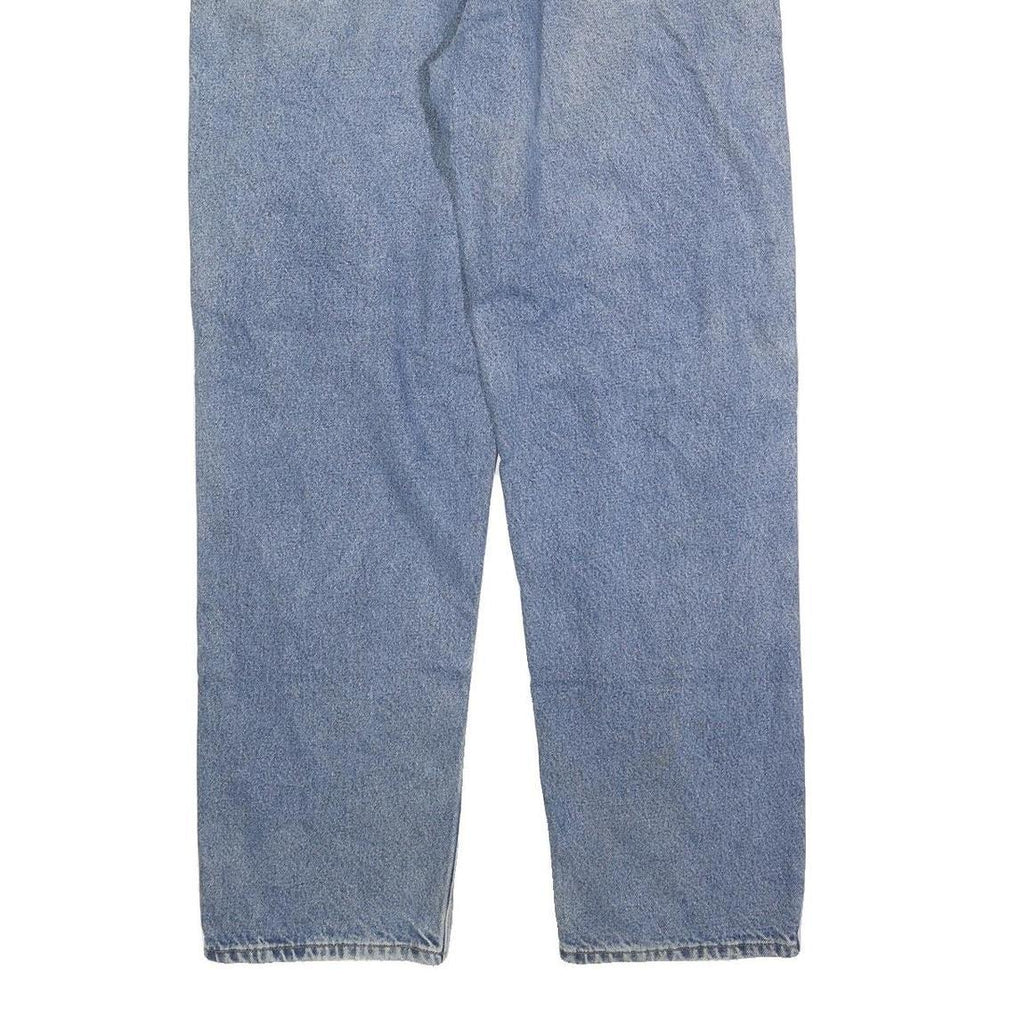 CARHARTT Mens Jeans Blue Cotton Blend Regular Straight Zip W36 L34 Classic