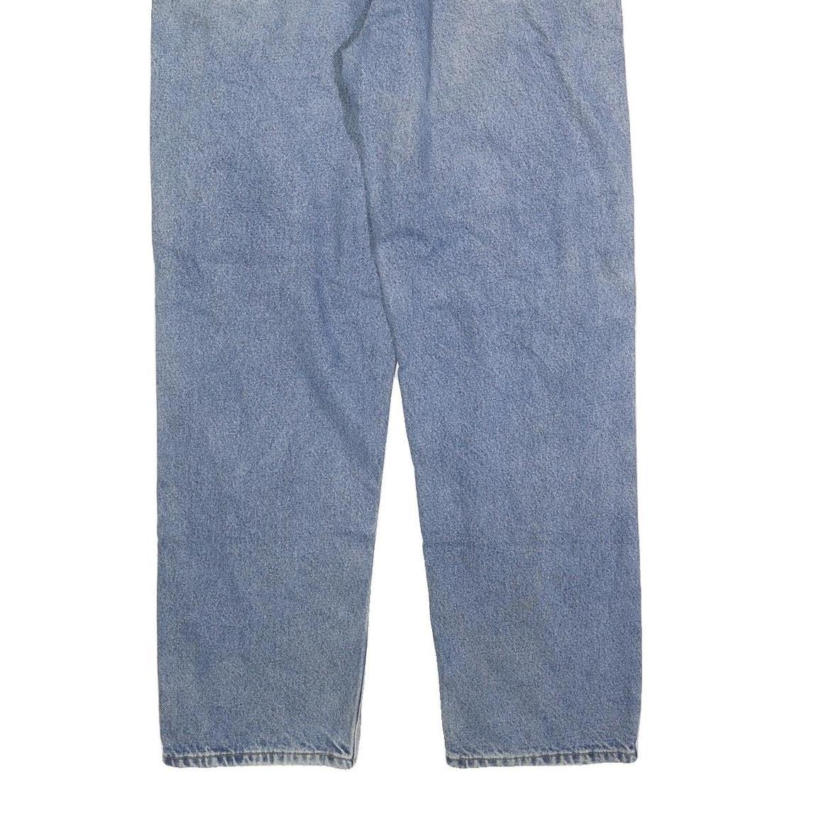 CARHARTT Mens Jeans Blue Cotton Blend Regular Straight Zip W36 L34 Classic