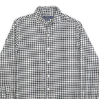 POLO RALPH LAUREN Mens Black & White Check Shirt S Cotton Classic Long Sleeve