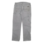 DICKIES Mens Jeans Grey Regular Straight Denim W32 L32 Workwear Zip Fly