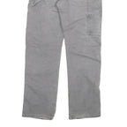 DICKIES Mens Jeans Grey Regular Straight Denim W32 L32 Workwear Zip Fly