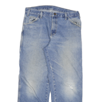 DICKIES Mens Regular Fit Blue Denim Jeans W32 L29 Workwear Style Zip Closure