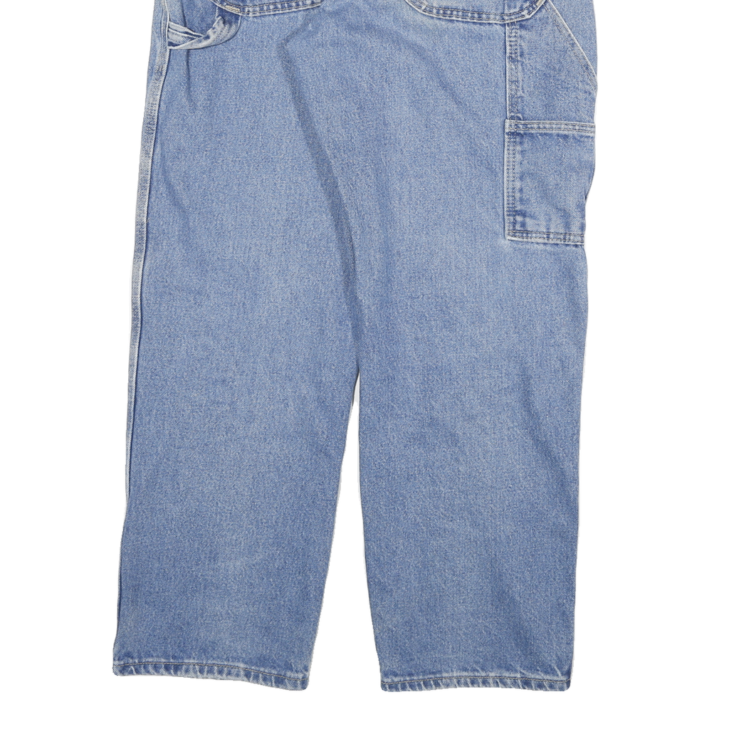 DICKIES Mens Regular Fit Blue Denim Jeans W32 L29 Workwear Style Zip Closure