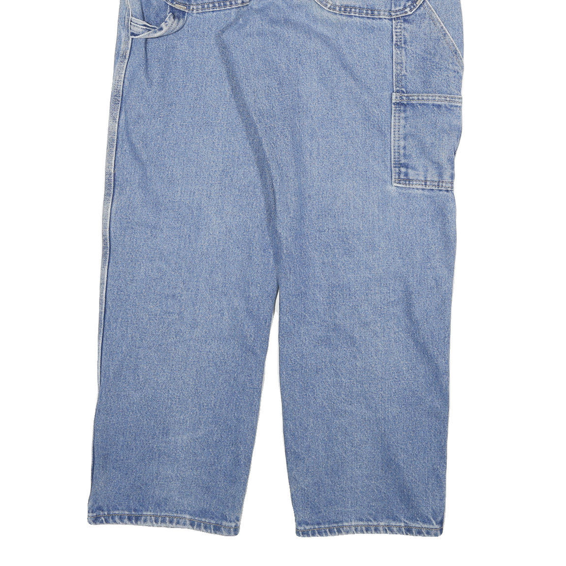 DICKIES Mens Regular Fit Blue Denim Jeans W32 L29 Workwear Style Zip Closure