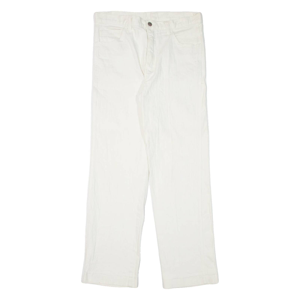 Mens Jeans White Regular Straight W31 L30