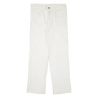 Mens Jeans White Regular Straight W31 L30