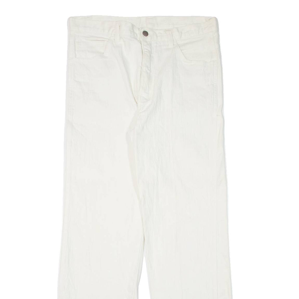 Mens Jeans White Regular Straight W31 L30