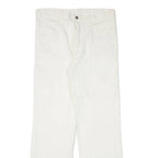 Mens Jeans White Regular Straight W31 L30
