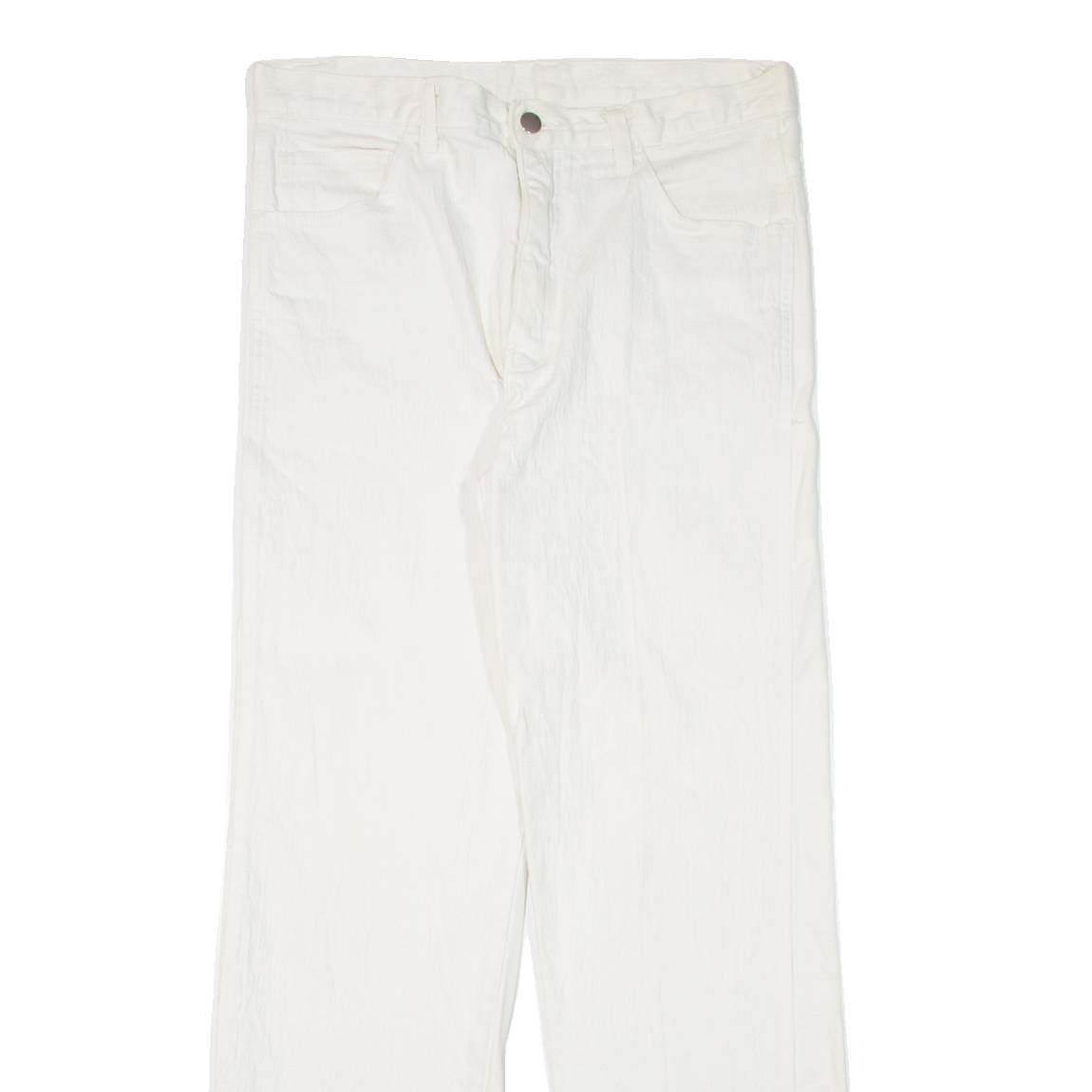 Mens Jeans White Regular Straight W31 L30