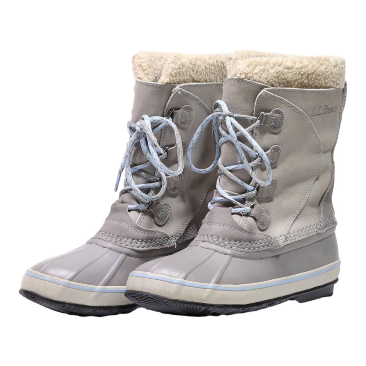 LL BEAN Snow Boots Purple Synthetic Womens UK 8