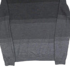 CALVIN KLEIN Mens Black & Grey Patterned V Neck Basic Knit Jumper M Layered