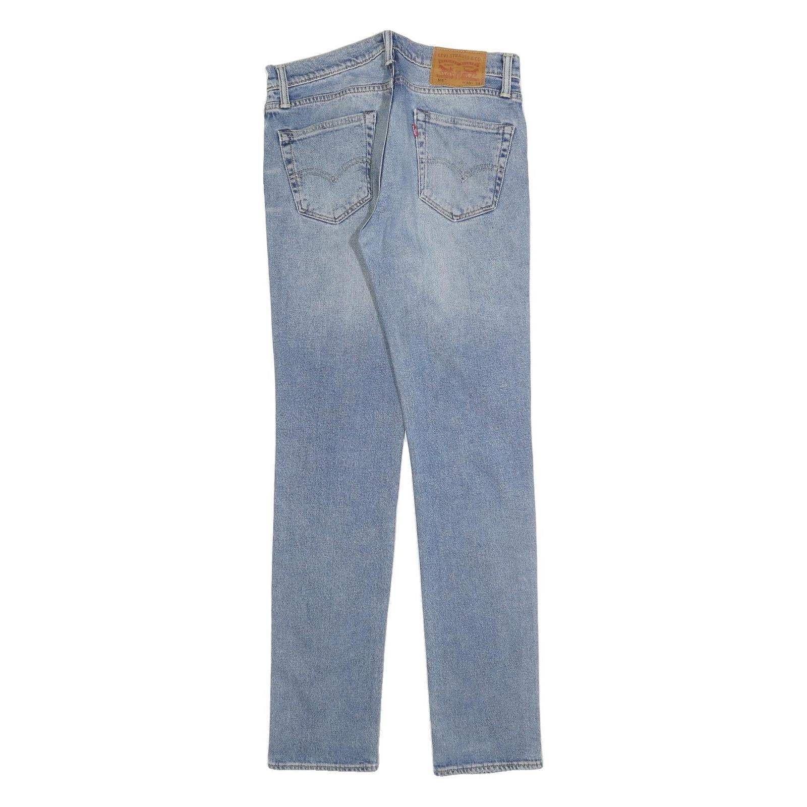 LEVI'S 511 Slim Mens Jeans Blue Slim Skinny Denim Medium W30 L34 Classic Fit