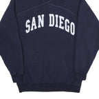 AUTHENTIC LIFE Mens Navy Blue San Diego Pullover Hoodie L Cotton Sweatshirt