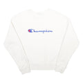 CHAMPION REVERSE WEAVE Womens White Crew Neck L Sweatshirt Cotton Blend Casual