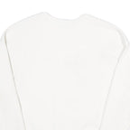 CHAMPION REVERSE WEAVE Womens White Crew Neck L Sweatshirt Cotton Blend Casual